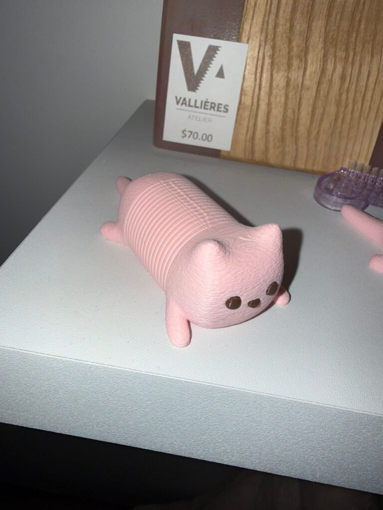 Chat articulé imprimé en 3D